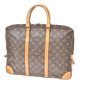 LOUIS VUITTON Porte Documents Voyage Briefcase Hand Bag Monogram 308-082825
